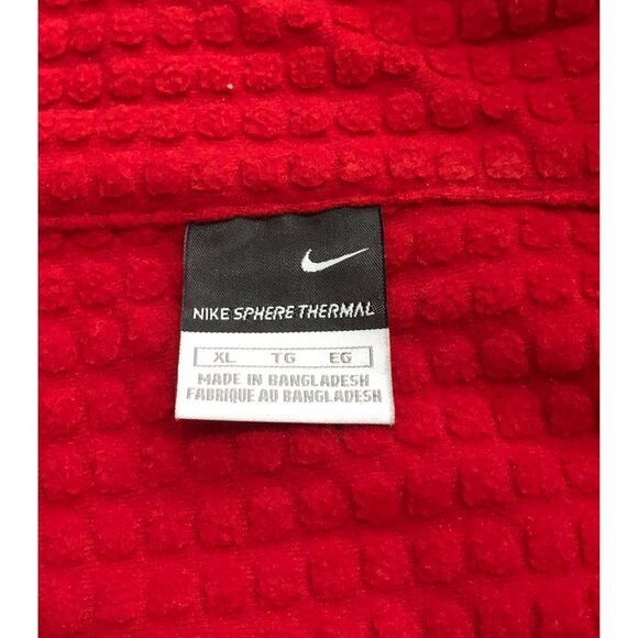 Nike Sphere Thermal Mens XL Red Waffle Knit Zip Up Jacket - Picture 3 of 7